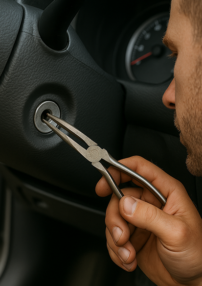 Burien locksmith repairing jammed car keys and ignition issues