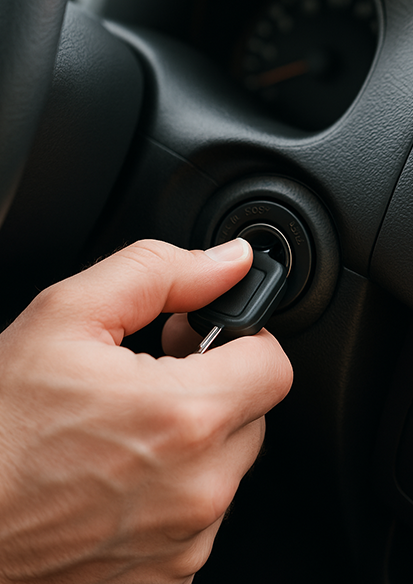 Damaged ignition removed and replaced by auto locksmith